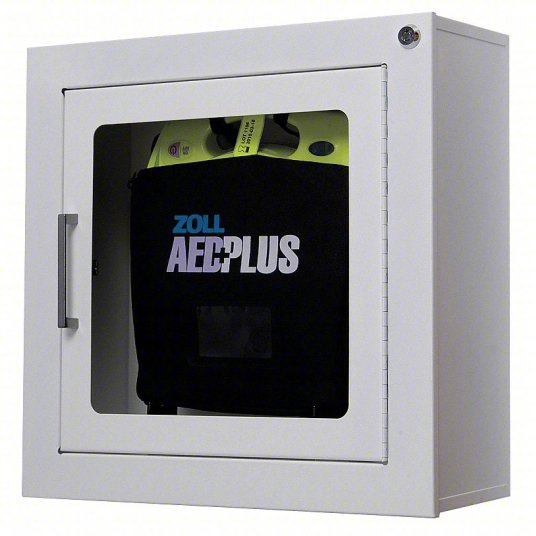 AED Plus, Automatic, w/Cabinet (Item is considered HAZMAT and cannot ship via Air or to AK, GU, HI, MP, PR, VI)