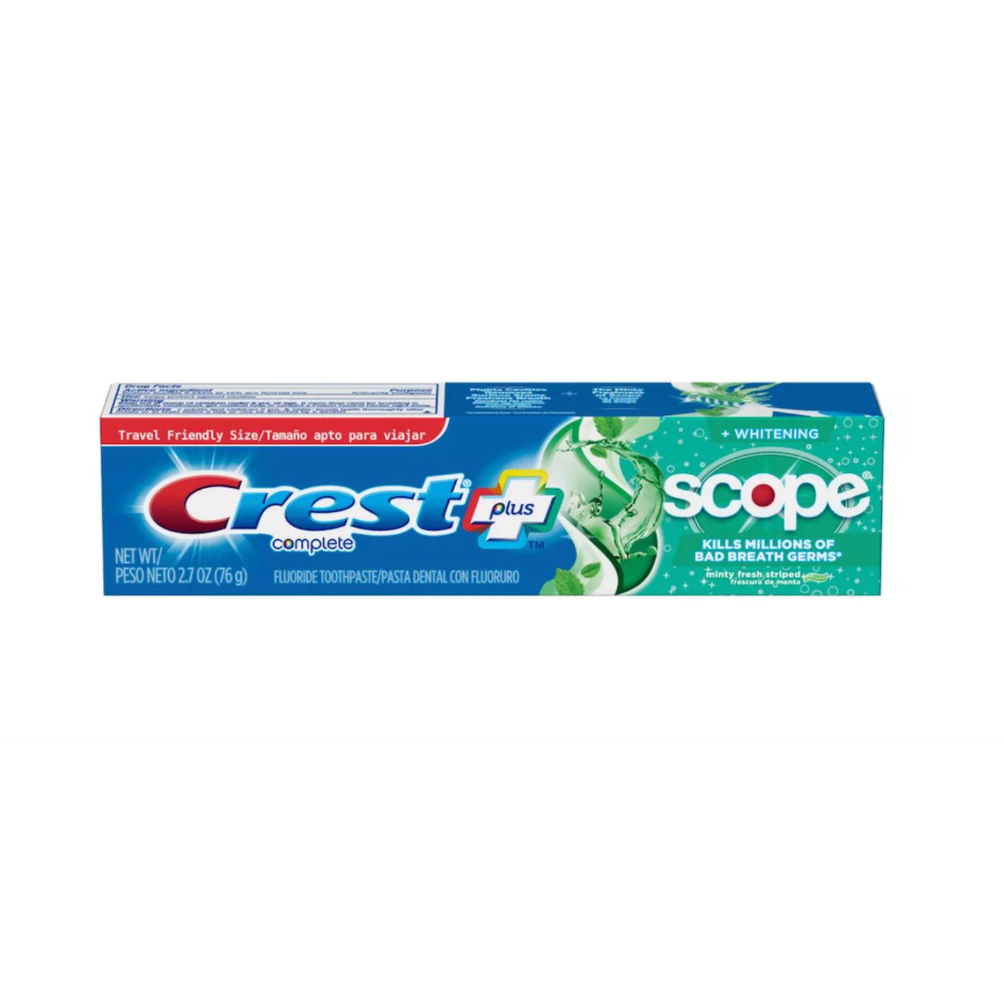Crest Complete Whitening + Scope Toothpaste, Minty Fresh, 2.7 oz, 24/cs