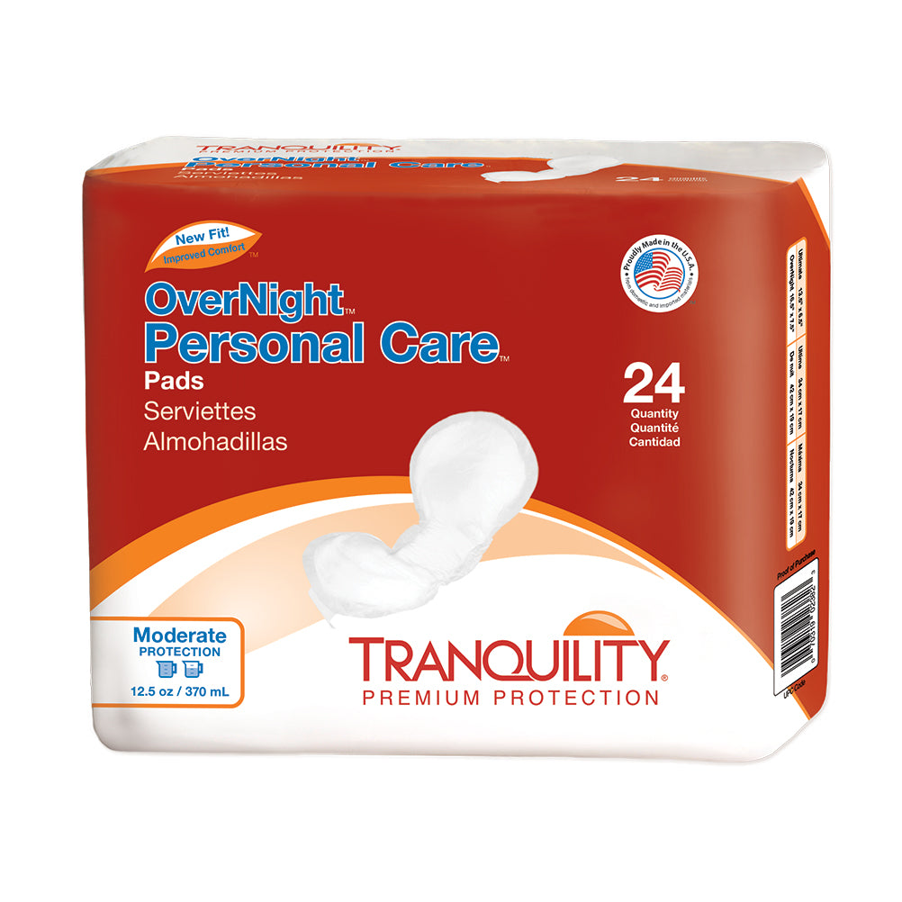 Overnight Pad, 16.5" x 7.25", 16.9 oz Capacity, 24/bg, 4 bg/cs (US Only)
