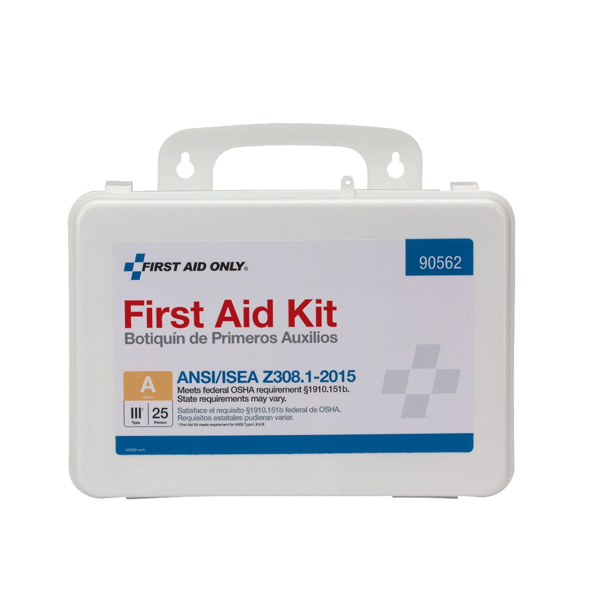 25 Person First Aid Kit, ANSI A, Plastic Case, Custom Logo , 48/cs (DROP SHIP ONLY - $150 Minimum Order)