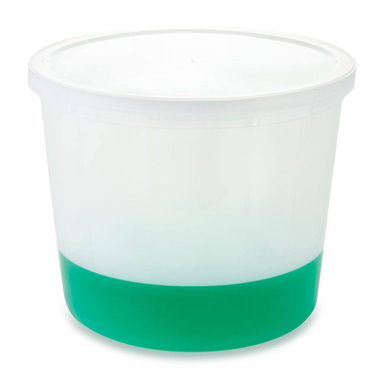 Container w/ Separate Snap Lid, Multi-Purpose, PE, Economy Style, 172 oz (5160ml), Natural, 10/cs