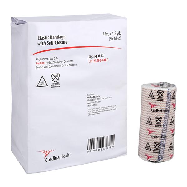 Elastic Bandage, Self-Closure, 4" x 5.8yd, Latex Free (LF), Sterile, 12/pk, 6 pk/cs (Continental US Only)
