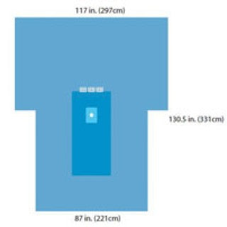 Lower Extremity Pack, Includes: Extremity Drape; Non-Reinforced Scrub Nurse Gown, Large, with Towel and Wrap; Breathable Surgical Gown, X-Large, X-Long; Absorbent Towel; (2) Prep U-Drapes; Suture Bag; 23"W Mayo Stand Cover; 12" x 48" Stockinette; 6mm x 12ft Tubing, (3) Drape Tape; 65" x 90" Outer Wrap, Reinforced Poly Table Cover, Sterile, 6/cs (Continental US Only)