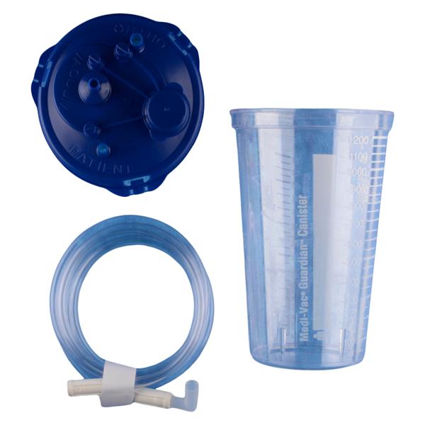 Suction Canister Kit with 1200CC Liner and 6' Vacuum Tubing, 30/cs (Continental US Only)