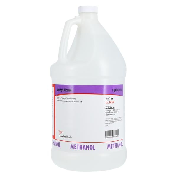 Anhydrous Histology Methanol-Synthetic Wood Alcohol, Gallon, 4/cs (Continental US Only) (Item is considered HAZMAT and cannot ship via Air or to AK, GU, HI, MP, PR, VI)