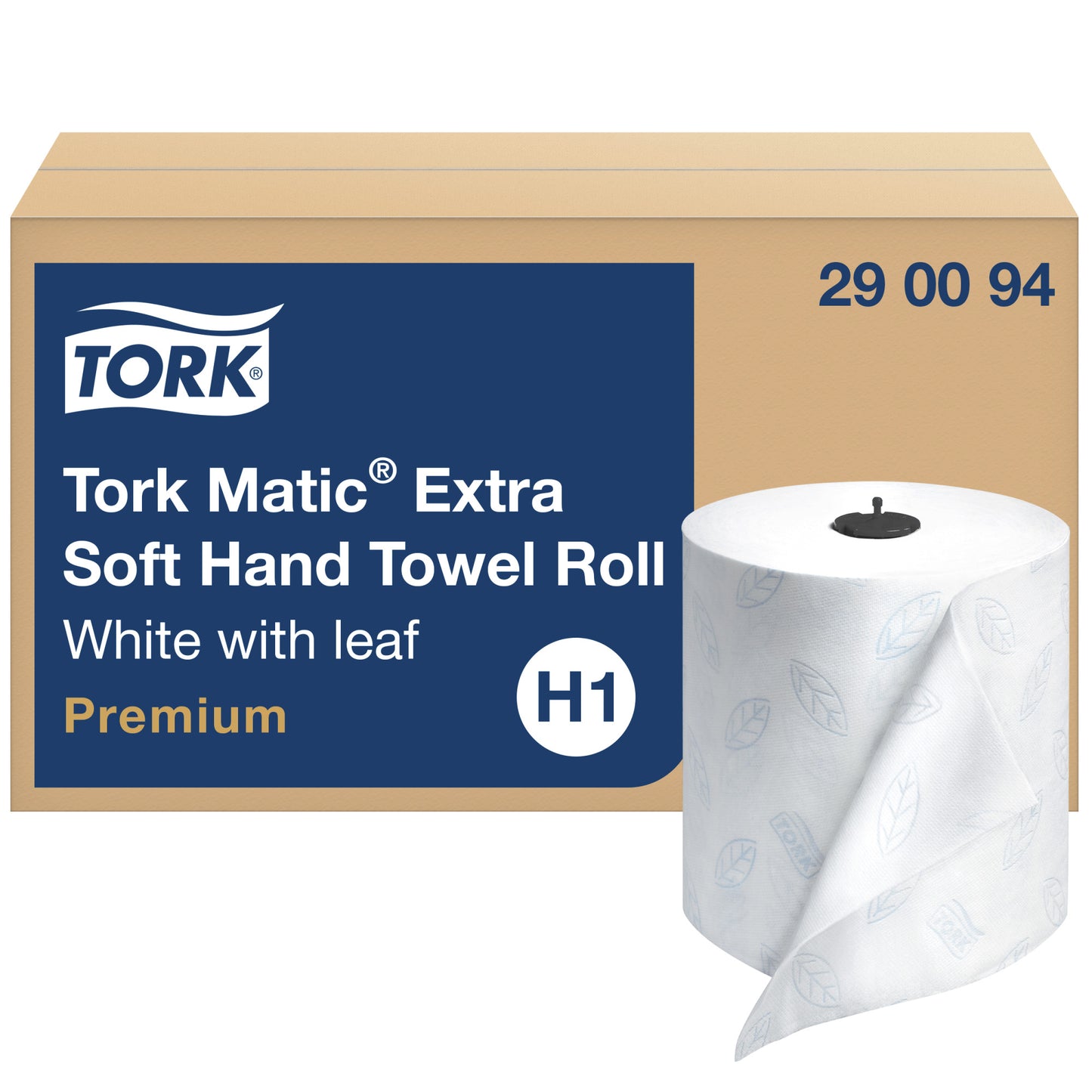 Hand Towel Roll, Premium, White, 2-Ply, Embossed, H1, 300ft, 7.7" x 7.3", 6 rl/cs (55 cs/plt)