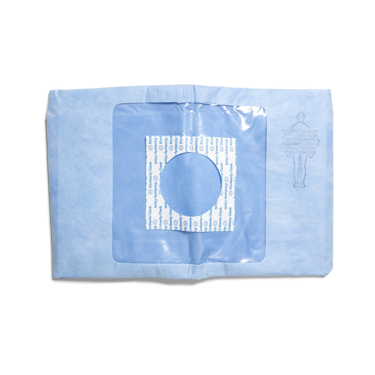 CVC Full Body Drape, 68" x 110", Single Fenestration, Sterile, 20/cs (US Only)