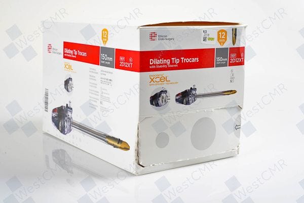ENDOPATH XCEL Dilating Tip Trocar with OPTIVIEW Technology, Stability Sleeve, 12mm, 150mm Length, 6/bx (Continental US Only)