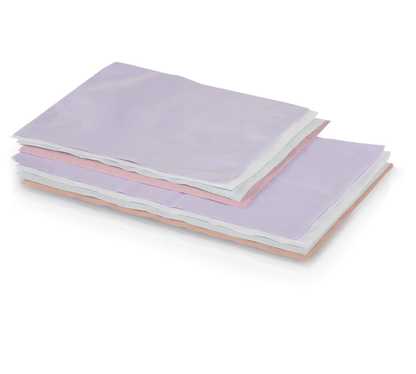 Head Rest Cover, 10" x 13", Tissue Poly, Lavender, 500/cs (Not Available for sale into Canada)