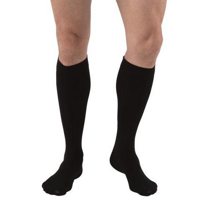 Compression Stocking, Knee Relief, 20-30mmhg, Closed Toe, Petite Large, Black, 1/pr (Continental US Only)