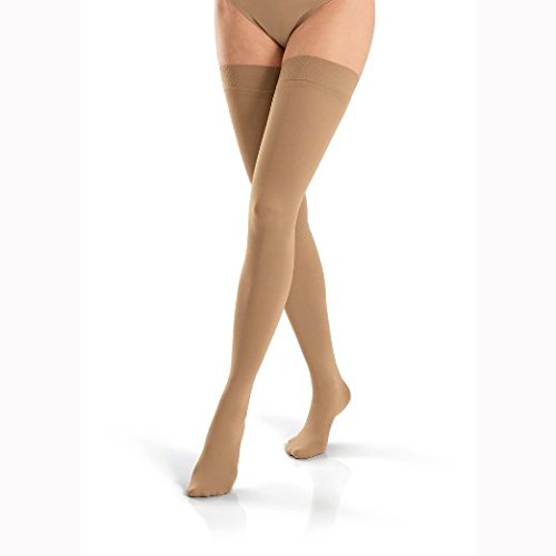 Compression Hose, Thigh High, 20-30 mmHG, Closed Toe, Honey, Small (Continental US Only)