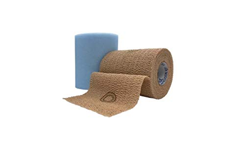 Two Layer Compression System, 4" x 3.4 yds Absorbent Foam Dressing (Layer 1), 4" x 5.1 yds Top Compression (Layer 2), Tan, 2 rls (1 of each layer)/bx, 8 bx/cs