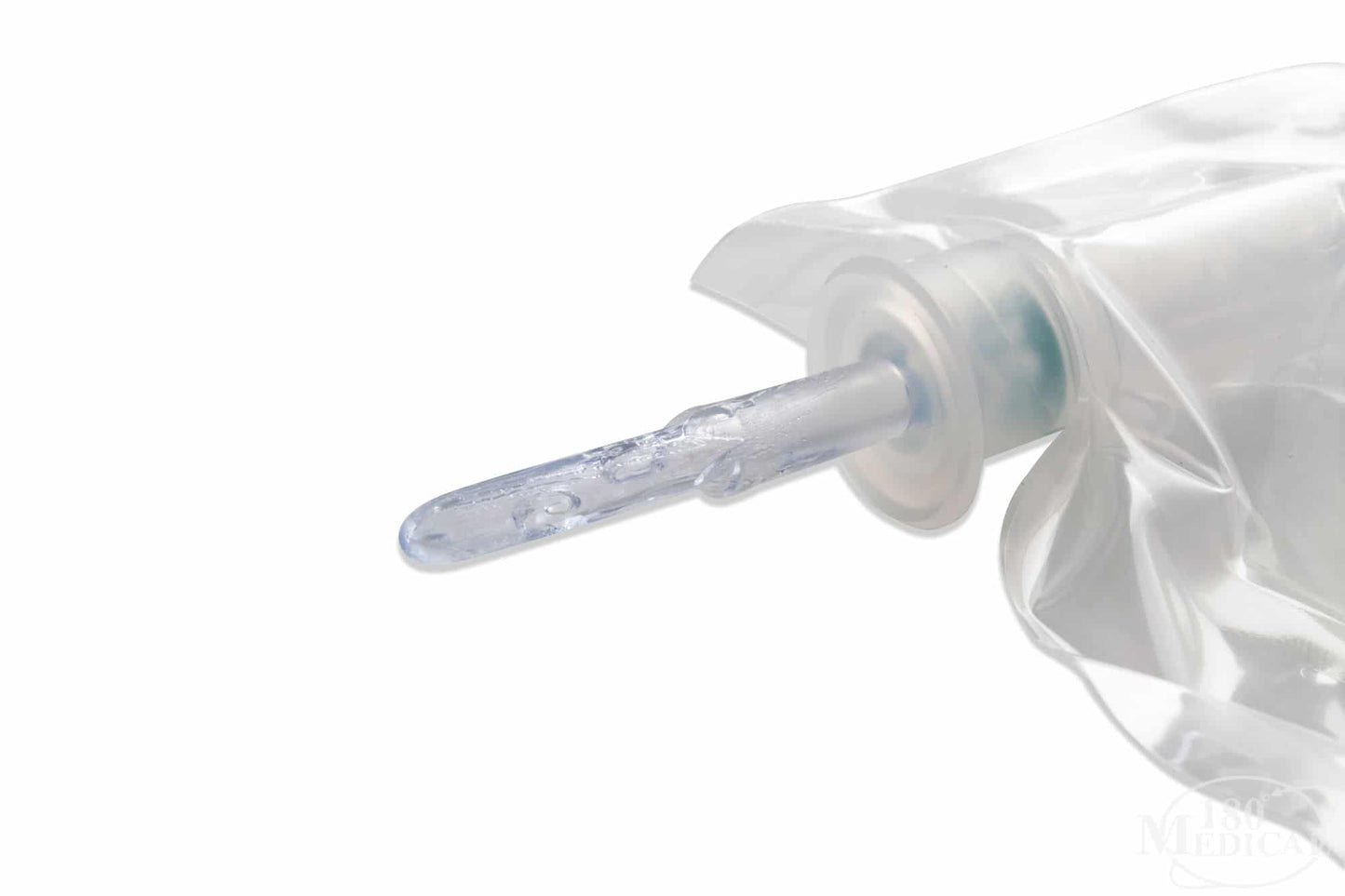 MTG 14FR Closed System 16" Straight Cathether with Introducer Tip, EZ-Advancer Locking Valve, and a 1500mL Collection Bag in a Pocket-Sized Package (Contains: two vinyl gloves, one underpad, one gauze, and three clear (BZK) cleansing swabsticks), 100ea/cs