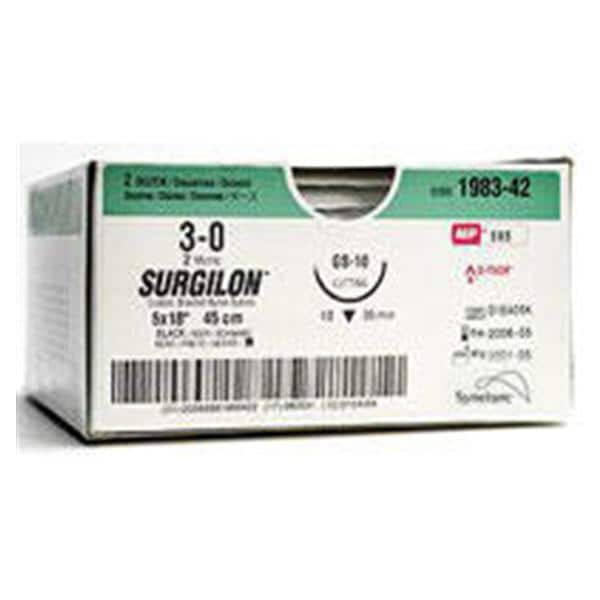 Suture, Taper Point, Size 0, Black, 30", Needle GS-22, _ Circle, 3 dz/bx (Continental US Only)
