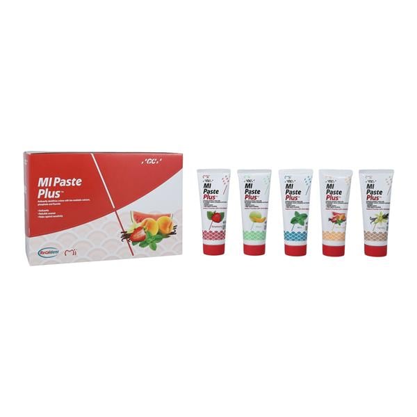 MI Paste Plus Assorted Pack Contains: 2 Tubes (40g ea) of Melon, Mint, Strawberry, Tutti Frutti & Vanilla, 10/pk (For Sale in the U.S. Only)
