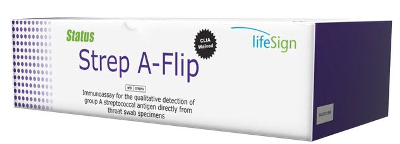 Status Strep A Flip Cassette, CLIA Waived, 25 tests/bx (Item is Non-Returnable)