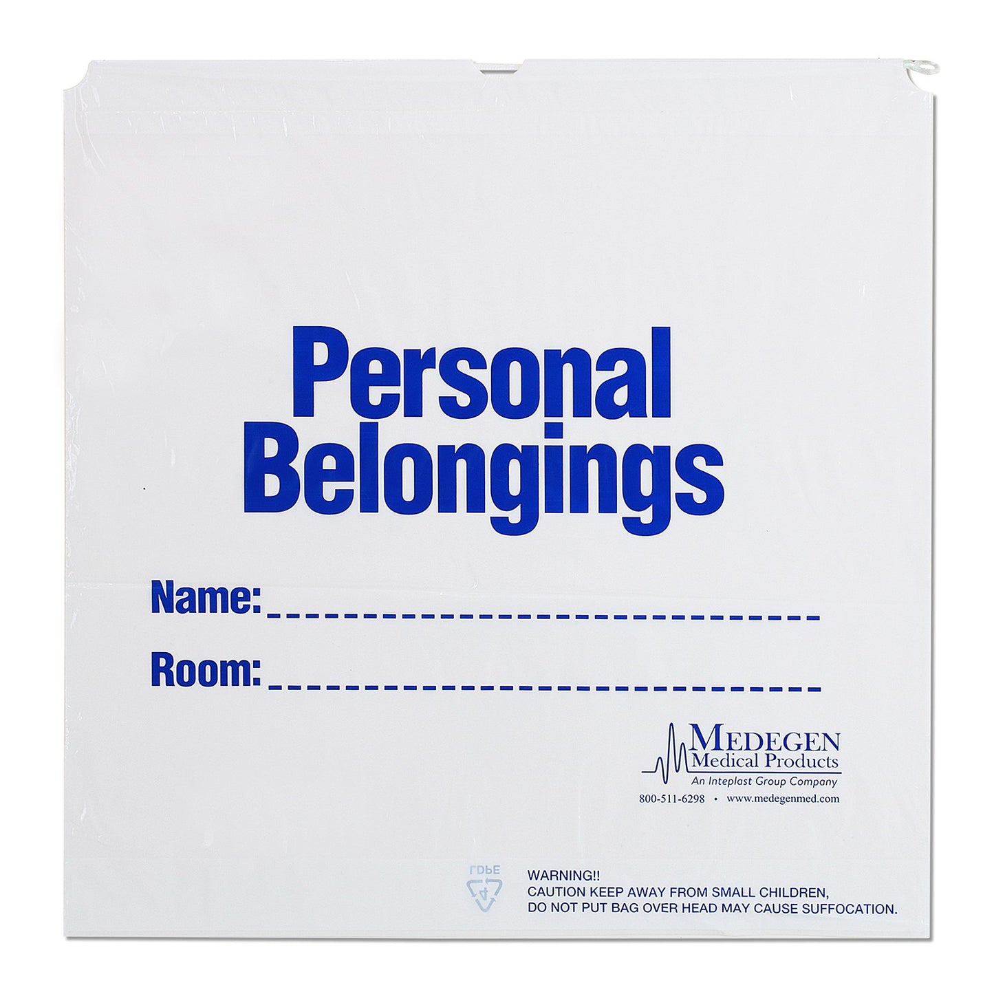 Bag, 20" x 20", White/ Printed, 2.5 mil, 250 rl/cs (20 cs minimum)