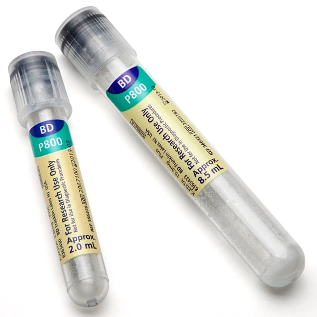Blood Collection Tube, Plastic, 13mm x 75mm, 2 ml, Hemogard Closure, K2EDTA, Paper Label, 100/cs (Ships on Ice) (Temp Sensitive; Non-Returnable;Short-Dated) (Continental US Only) (Drop Ship Requires Pre-Approval)