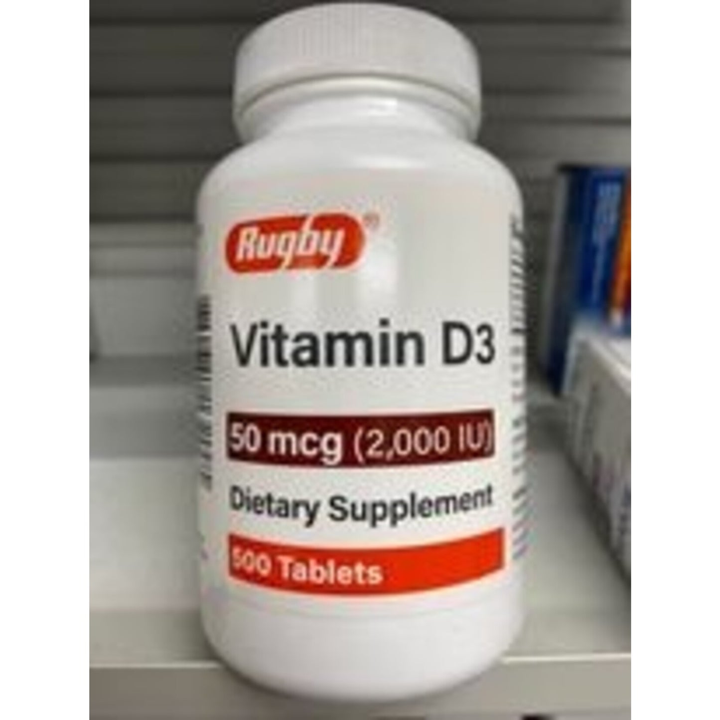 Vitamin D3, 2000IU Caplets, 50mcg, 500s, NDC# 80681-0132-00, 24/cs (US Only)
