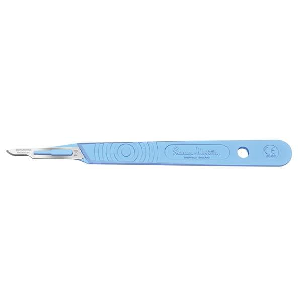Scalpel, Swann Morton, Size 15t, Blue Handle, Disposable, Sterile, 10/bx (DROP SHIP ONLY)