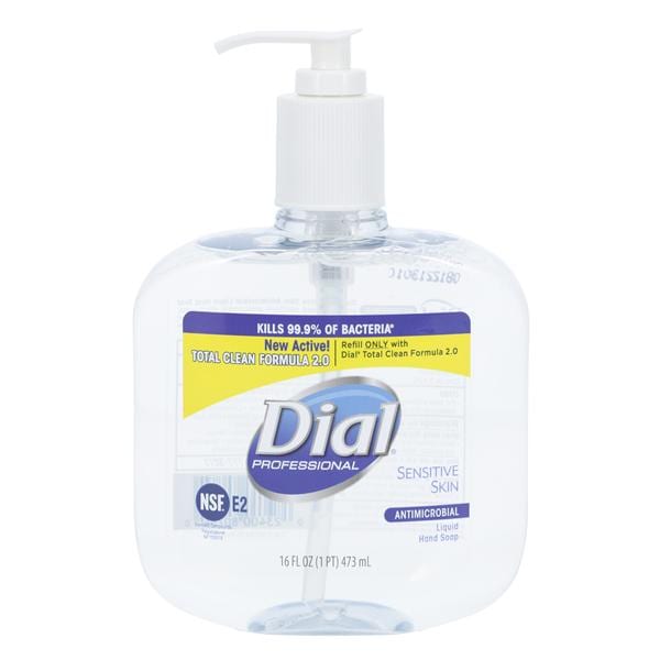Sensitive Skin Liquid Hand Soap, Antibacterial, Pump, 16 oz, 12/cs (2340080784, 1747045, 1937891)