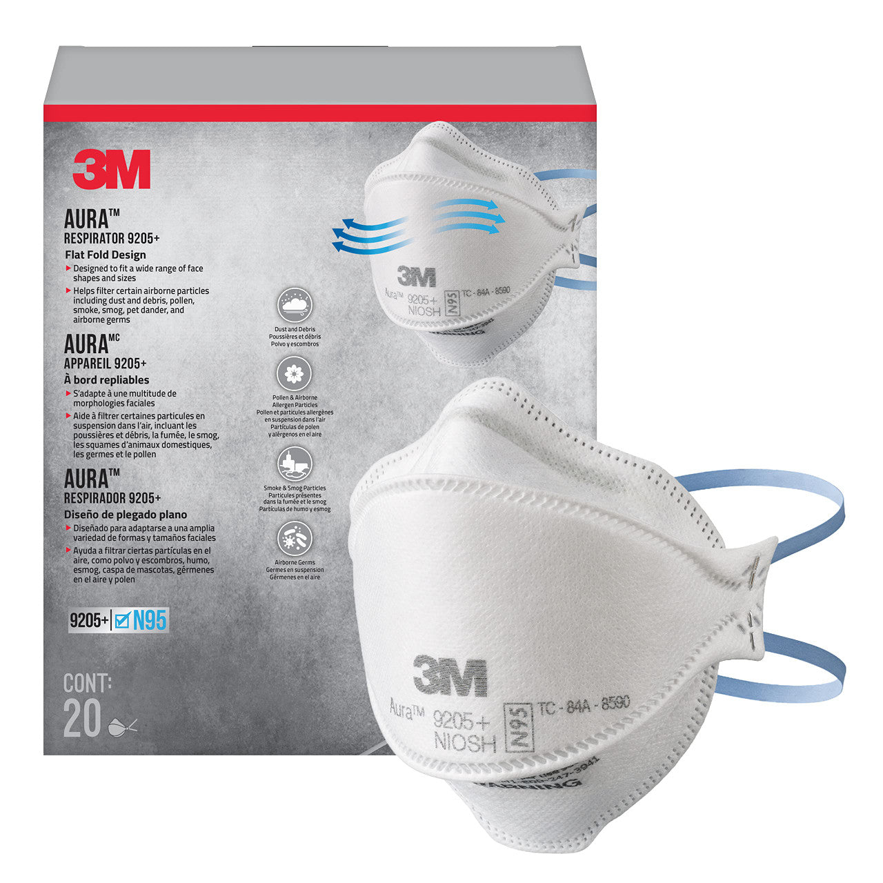 Probed Reusable Respirator Assembly Mask, Half Face, P100 Filter, Small, 4/cs (Continental US+HI Only)