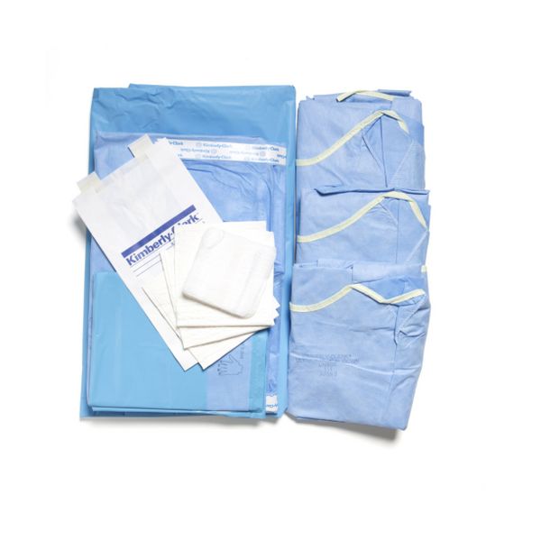 Laparoscopic/Cholecstectomy Pack I Includes: Back Table Cover, Laparoscopic/Cholecystectomy Drape, Mayo Stand Cover, Utility Drapes with Tape, Ultra Surgical Gowns in Overwrap, Ultra Surgical Gowns with Towel, 4/cs (US Only)