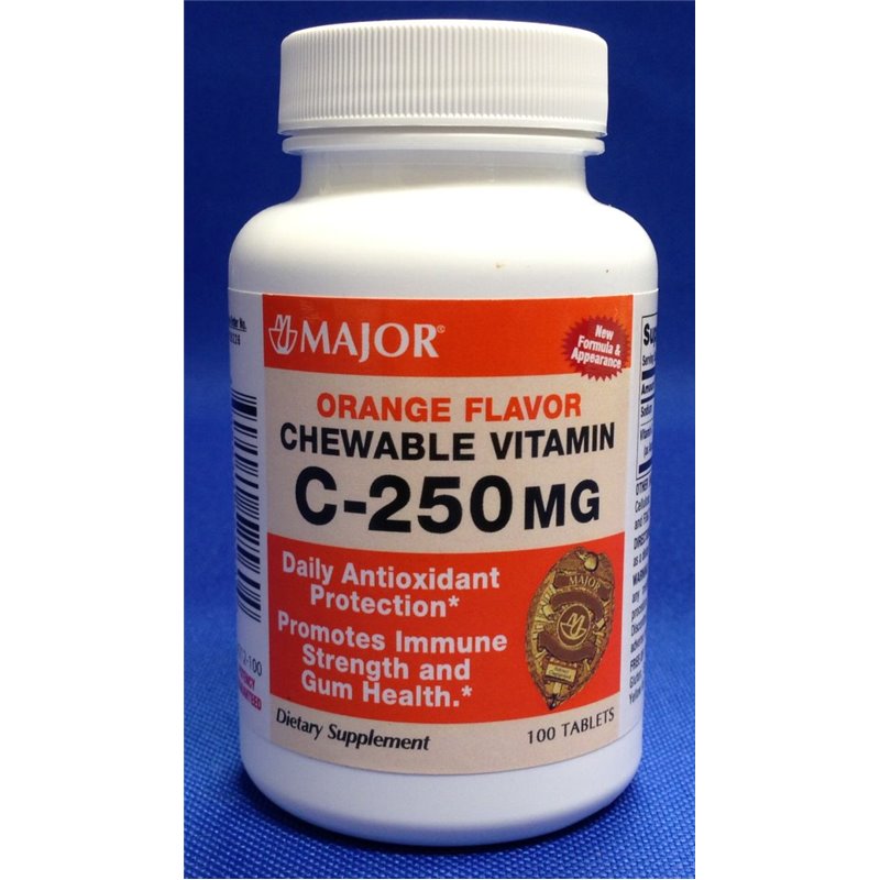 Vitamin C, 250mg, Chew Tab, Orange, 100S, NDC# 80681-0129-00, 24/cs (US Only)
