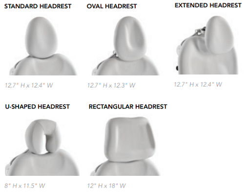 631 Standard Headrest, Ultra, Branch (US Only) (DROP SHIP ONLY) (Delivery Info Sheet Required)