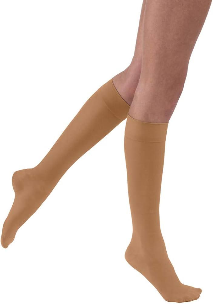 Compression Stocking, Knee High, 30-40 mmHG, Closed Toe, Sun Bronze, X-Large (Continental US Only)