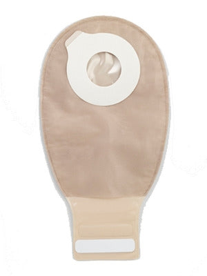 Drainable Pouch, 12", 2-Sided Comfort Panel, InvisiClose Tail Closure, Filter, Tan, Medium, 10/bx (Continental US Only)