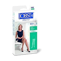 Compression Stocking, Thigh High, 20-30 mmHG, Closed Toe, Diamond, Classic Black, Medium (Continental US Only)