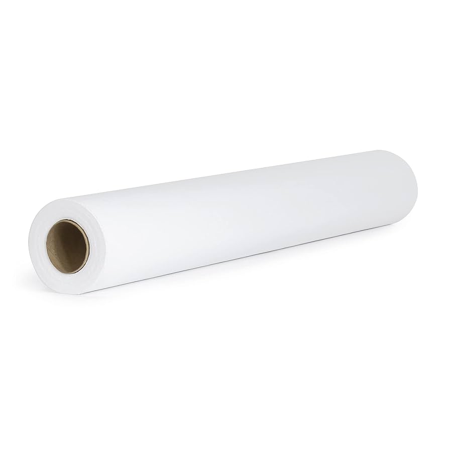 Table Paper, Crepe Finish, White, 18" x 125 ft, 12/cs