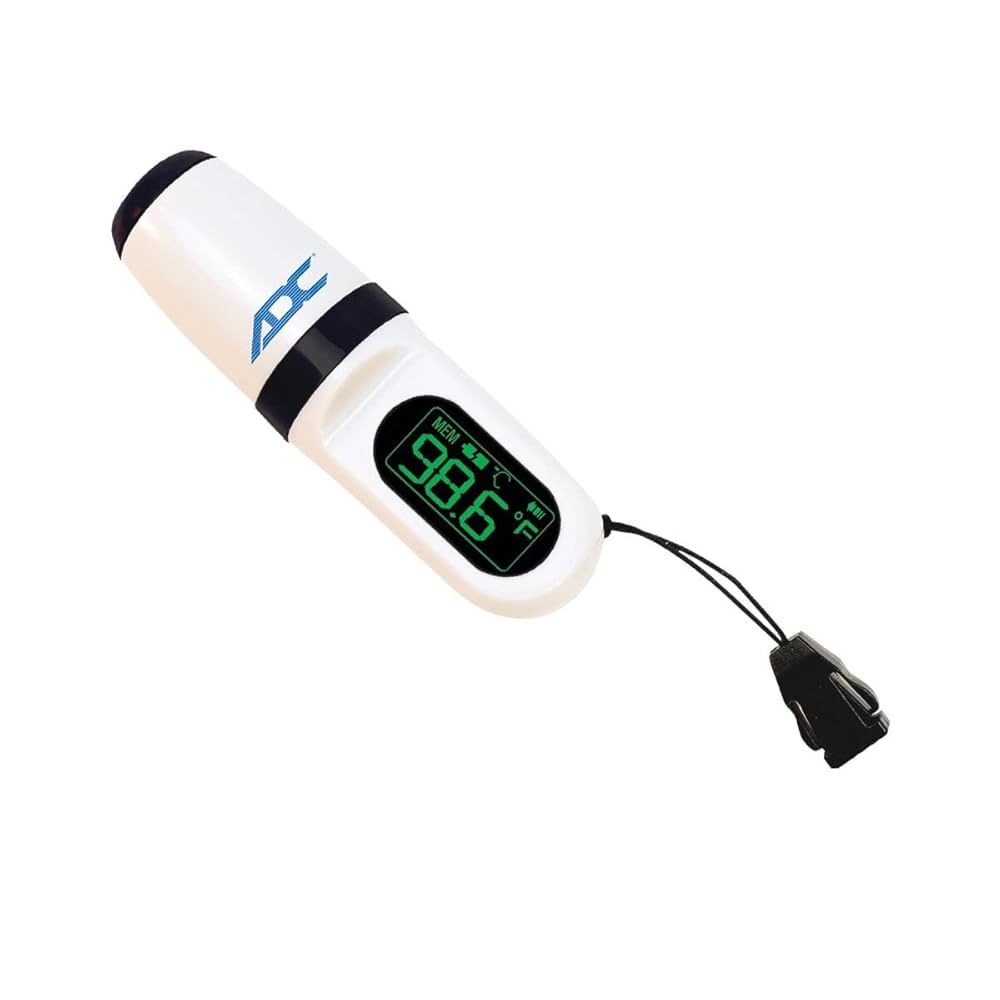 Mini Non-Contact Forehead Thermometer with Retractable Lanyard (US Only)