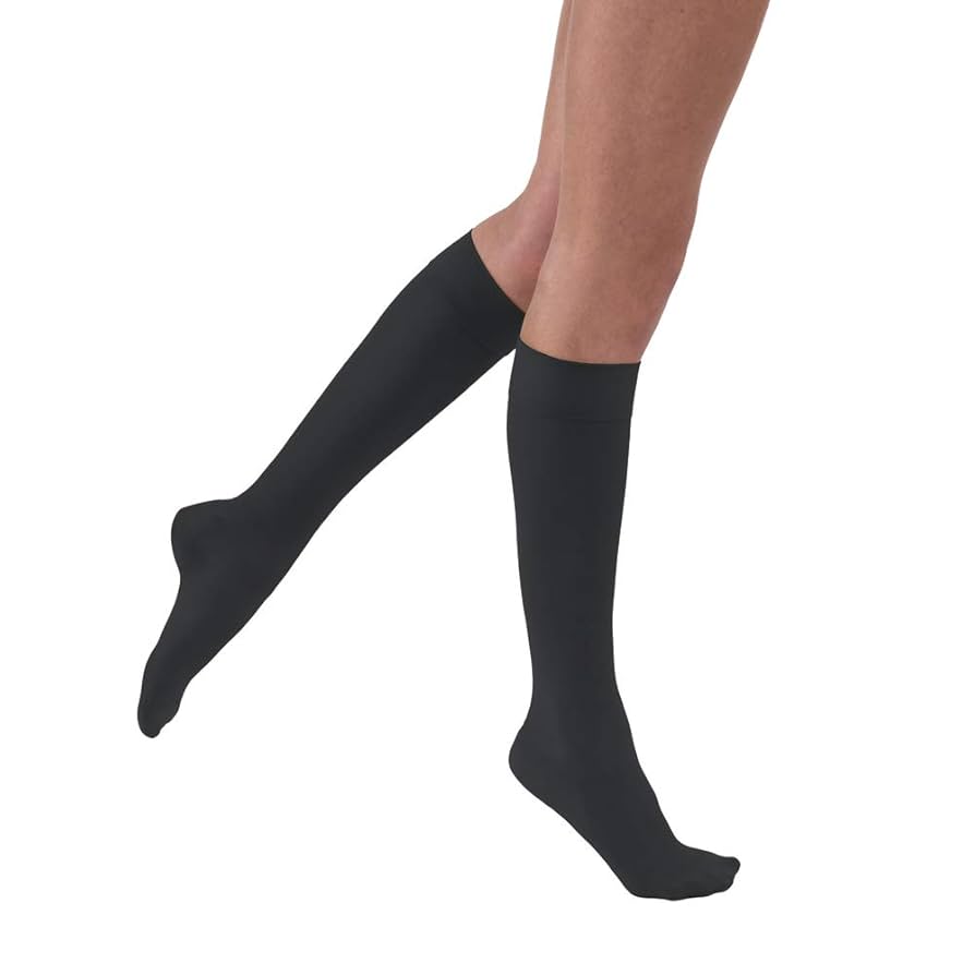 Compression Stocking, Knee High, 20-30 mmHG, Closed Toe, Anthracite, Small (Continental US Only)