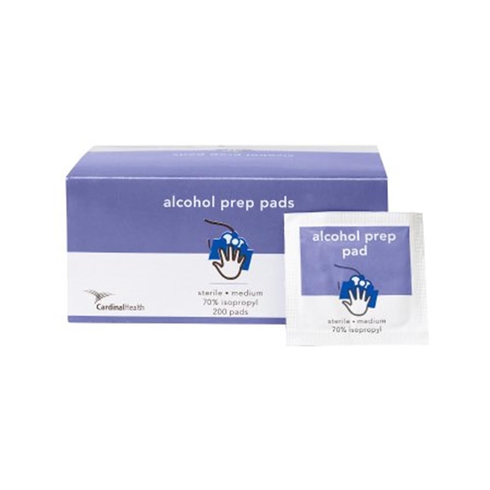 Isopropyl Alcohol Prep Pad, 70%, Individually Packaged, 2 Ply, Compatible with CHG, Medium, 6.5 x 3cm, 200/bx, 20 bx/cs (Continental US Only)