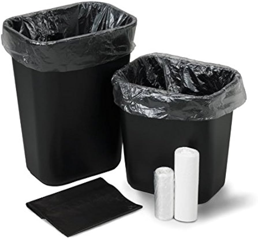 Can Liner, 40" x 48", High Density, White, 18 mic, 40-45 Gal, 25/rl, 8 rl/cs