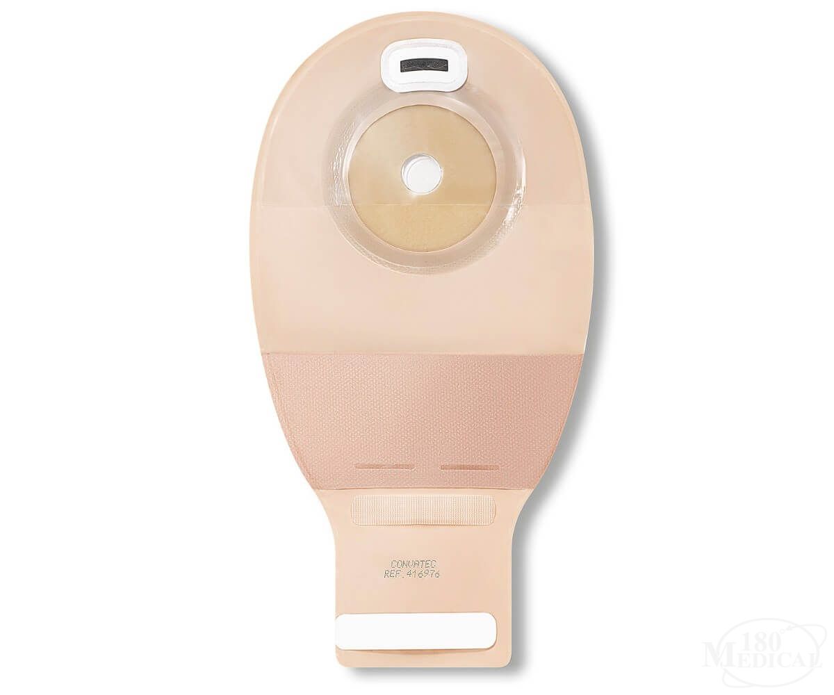 Drainable Pouch, 1", Pre-Cut Modified Stomahesive Skin Barrier, InvisiClose Tail Closure, Tan, 10/bx (Continental US Only)