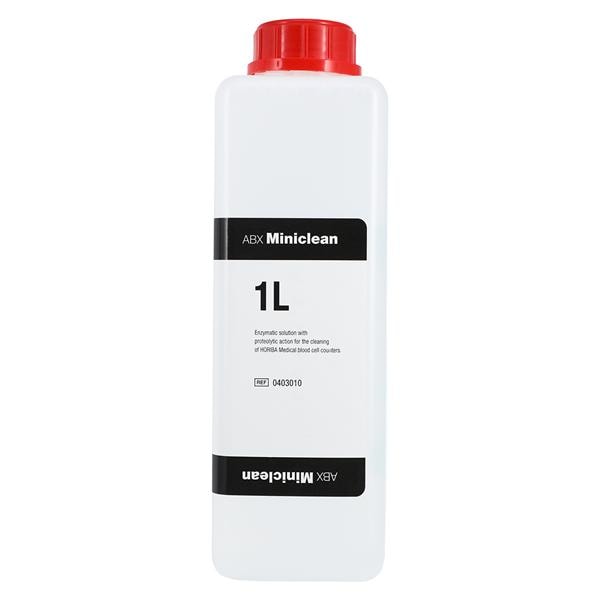 Reagent, Cleaning, Miniclean Hemotology System, for ABX Micros 45/60 Analyzers, 1 Liter, 1/bx (DROP SHIP ONLY) (US Only) (Not Available For Sale into Canada) (Must be Refridgerated)