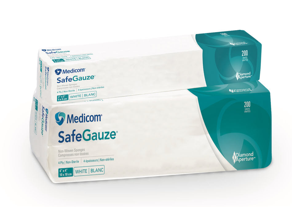 Sponge, 2" x 2", 4-Ply, Non-Woven, Non-Sterile, 200/slv, 20 slv/cs (Not Available for sale into Canada)