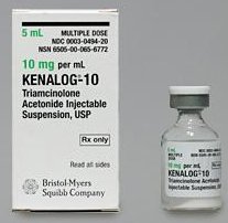 Kenalog-10 Injection 10mg/mL MDV 5mL Each, 24 VL/CA (00003049420)