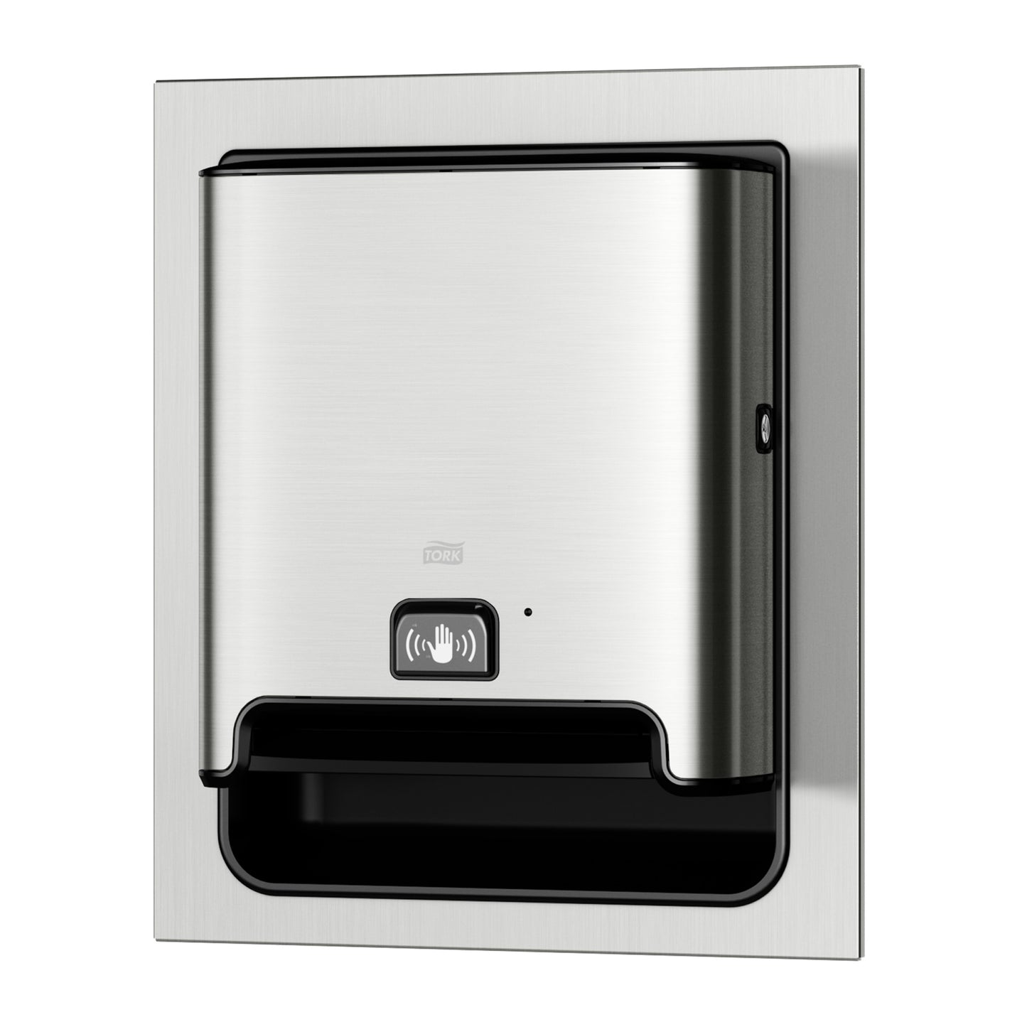 Tork Matic Hand Towel Dispenser, In-Wall Recessed with Intuition Sensor, Stainless Steel, H1, Metal/Plastic, 20.6" x 17.6" x 7.9" (32 cs/plt)