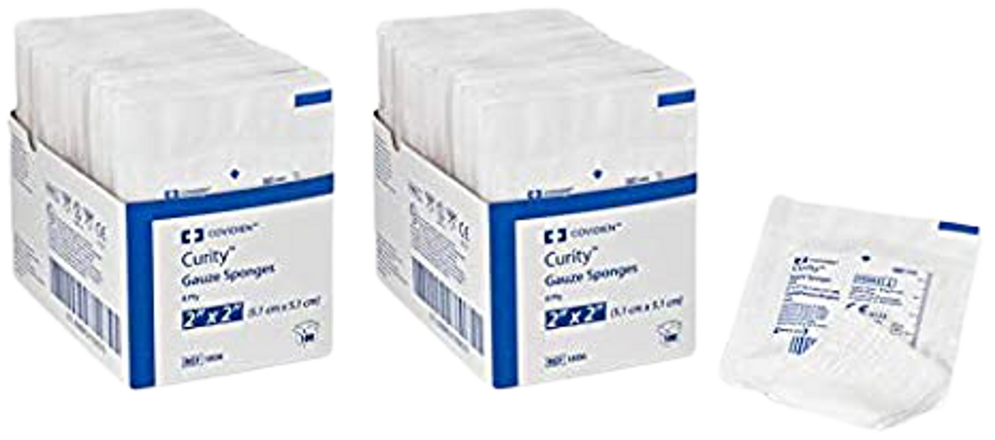 Gauze Sponge, 2" x 2", 8-Ply, Sterile 2s, 100/tray, 30 tray/cs (30 cs/plt) (Continental US Only)