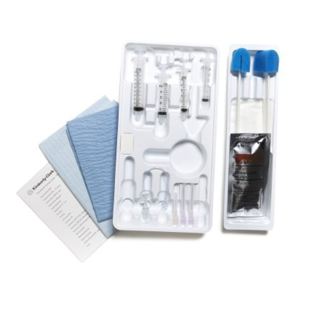 Universal Block Tray, Lidocaine HCL & Sodium Chloride Injection, 18G x 1_", 25G x 1_", 30G x _", 17"x19" White Towel, Clear Drape 4" RD Fen with Tape 32", 30"x30" CSR Wrap, 4"x4" Gauze, Povidone Iodine, 3cc, 10cc & 5mL Plastic Syringe, Prep Stick, Needle Stick Pad, 6" Minibore Extension Line with Rotator, Blue Skin Marker (Rx), 10/cs (Item is Non-Returnable) (US Only, Excluding IN and ND) (Authorized Distributor Sub-Agreement Required - See Manufacturer Details Page)