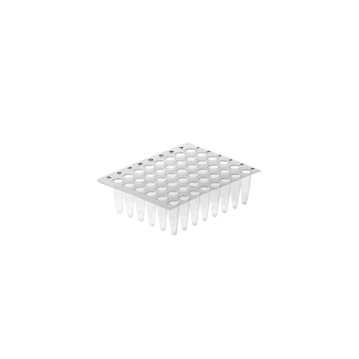 96 Thin Walled PCR Plate, 0.2mL, Natural, 10/bg, 5 bg/cs