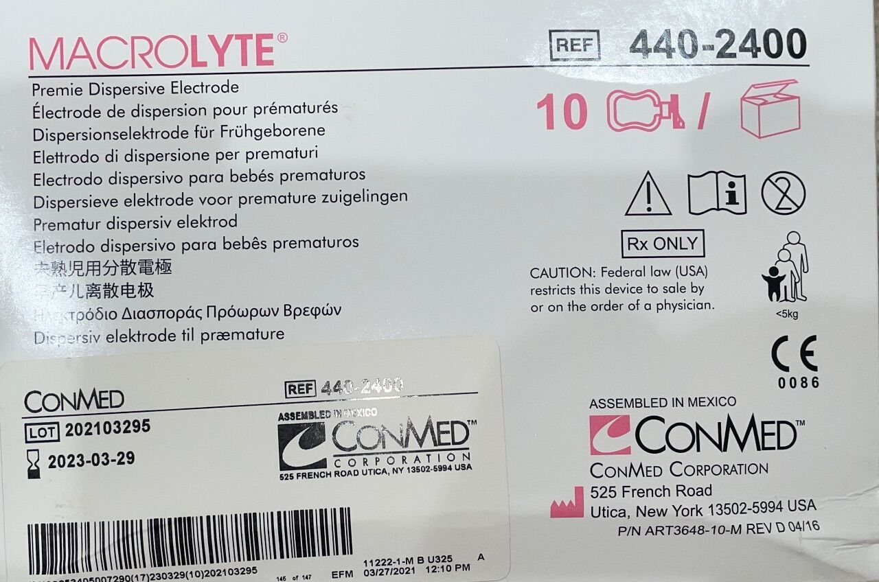MacroLyte Premie Single Dispersive, 10ft Cable, 40/cs