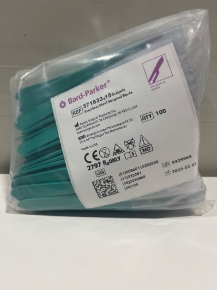 Scalpel, Size 15, Non-Sterile, 100/bx, 5 bx/cs (US Only) (Not Available For Sale into Canada)