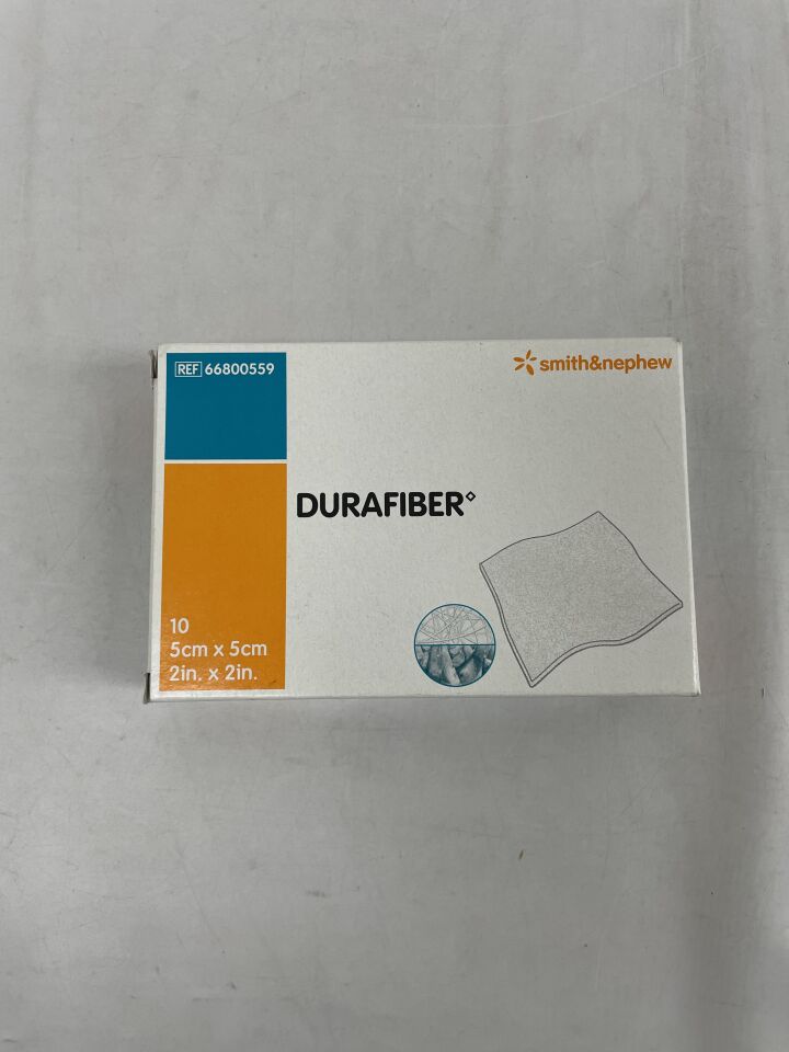 Durafiber Dressing, 2" x 2" (5 x 5cm), 10/bx, 20 bx/cs (US Only)
