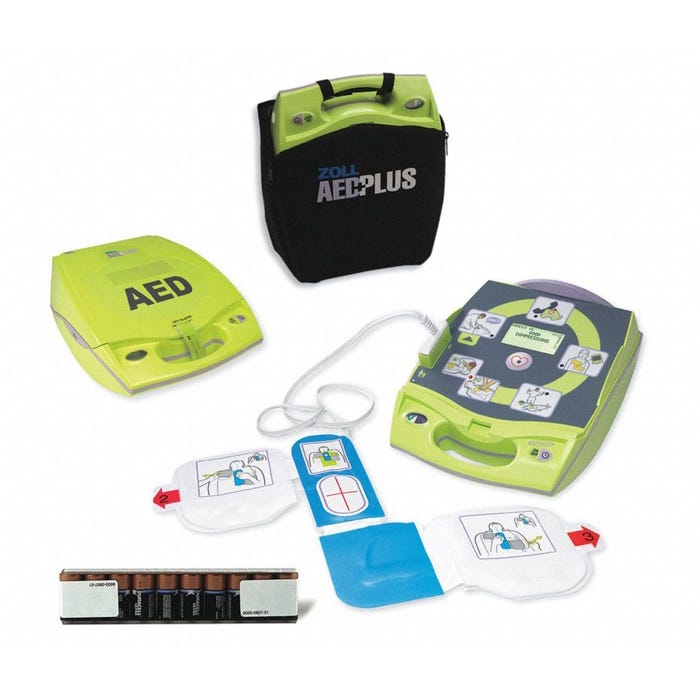 AED Plus, Fully Automatic, w/PlusTrac Pro and Battery (Item is considered HAZMAT and cannot ship via Air or to AK, GU, HI, MP, PR, VI)