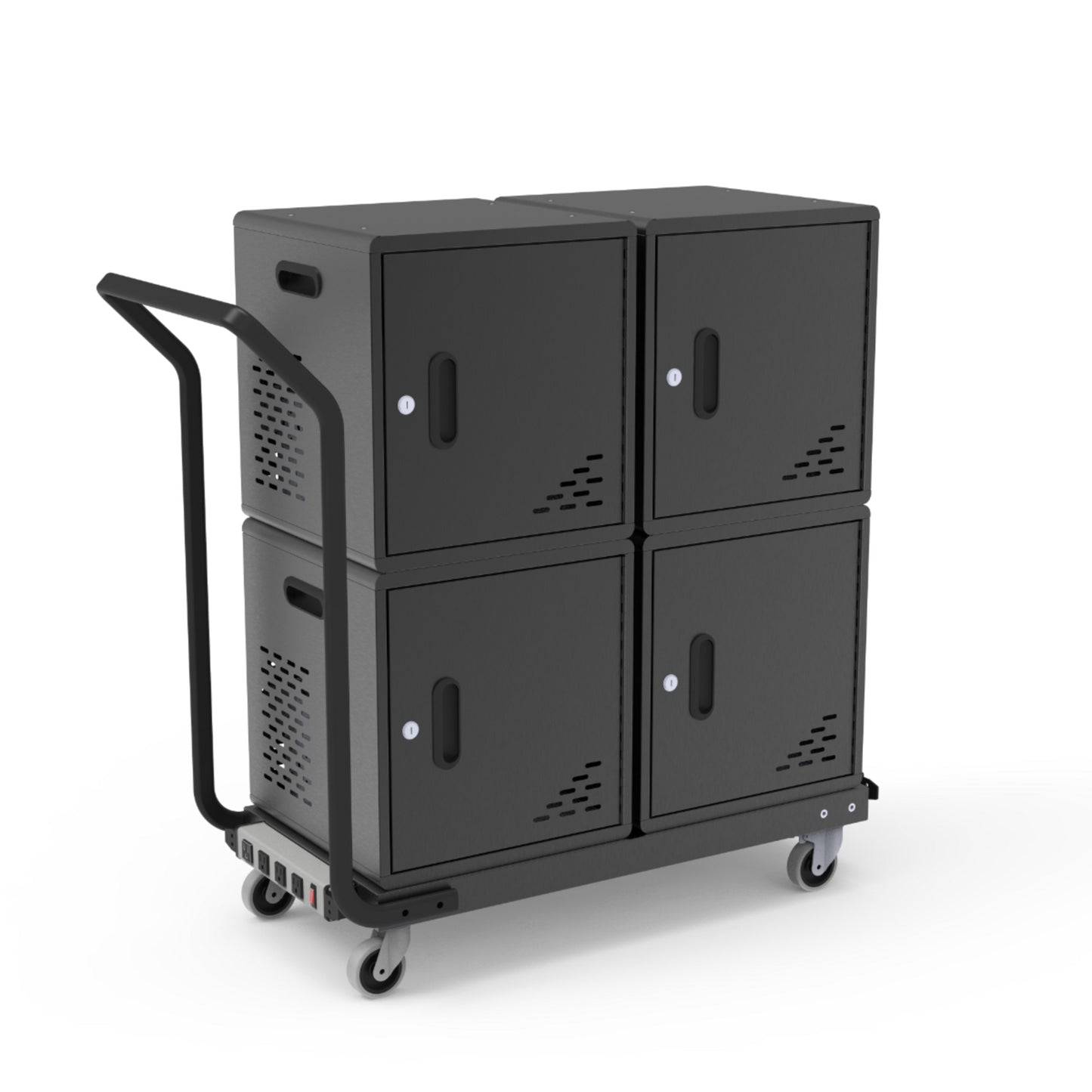 Charging Cart, 40-Device, Modular, Overall dimensions, 40-Device Modular Charging Cart (fully assembled): 39" W x 15.5 D x 39.5" H (DROP SHIP ONLY)